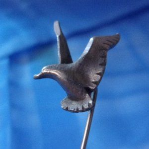 Vintage Pewter Sea Gull Stick Pin